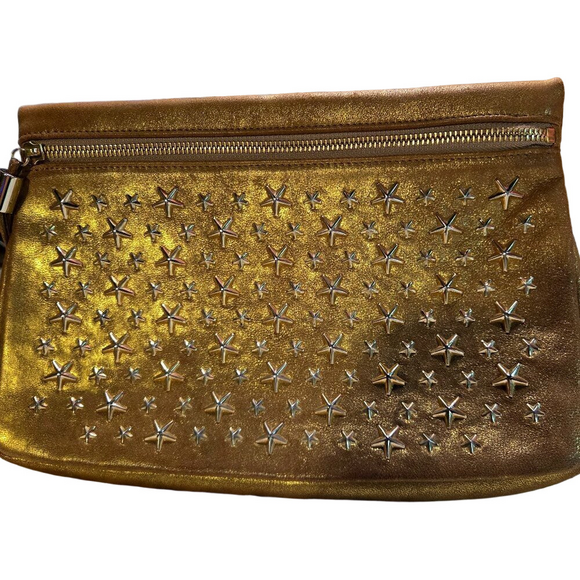 AUTHENTIC Jimmy Choo Star-Studded Clutch/Pouch - Picture 1 of 5